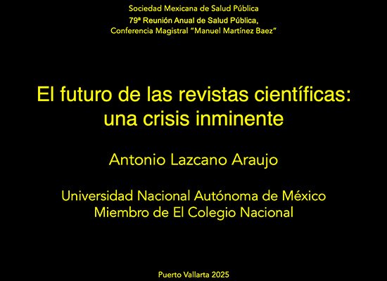 Conferencia Magistral “Manuel Martínez Baez“